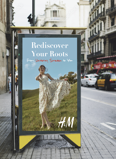 Bus stop ad for H&M